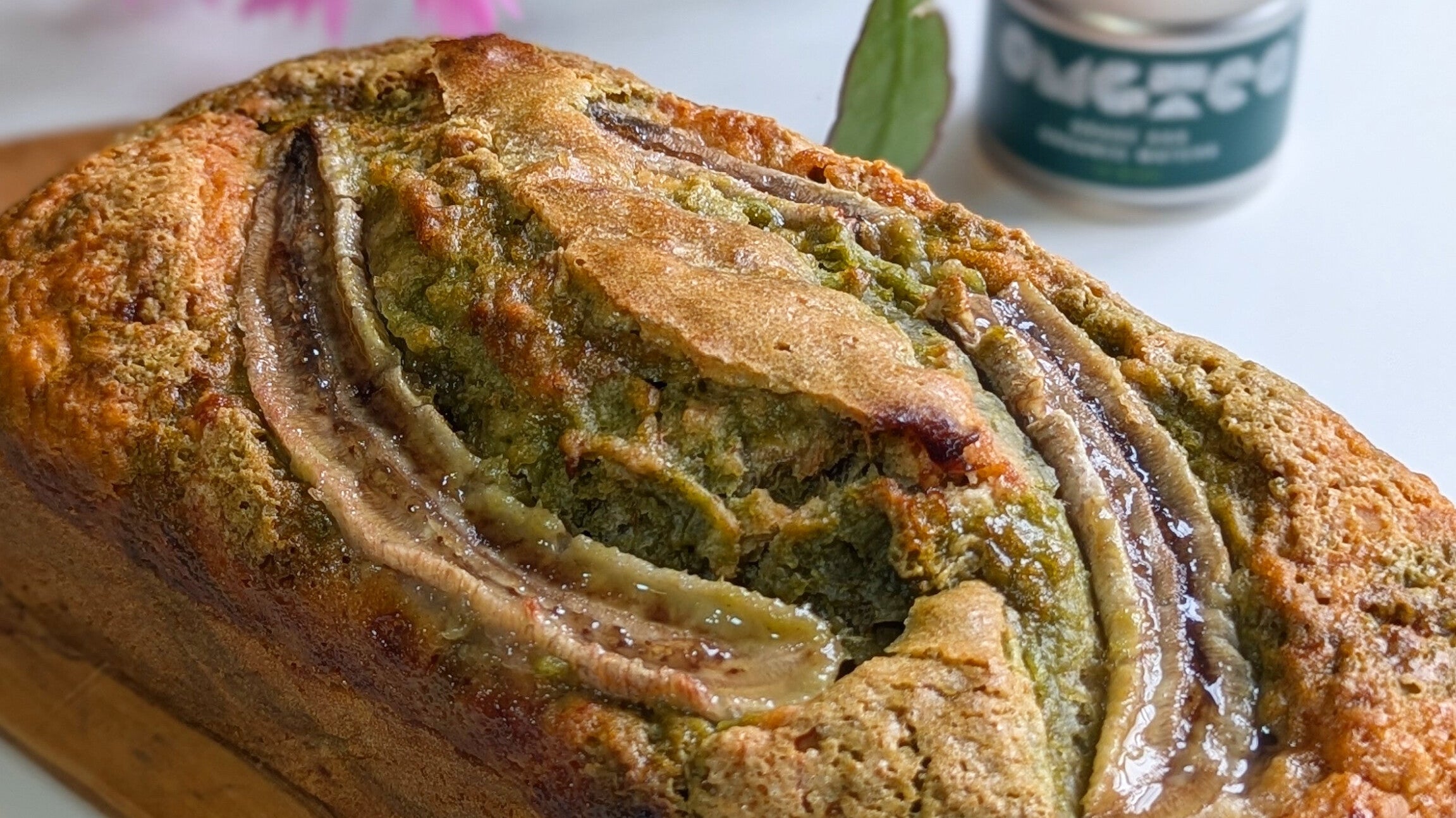 Marbled Matcha Banana Bread