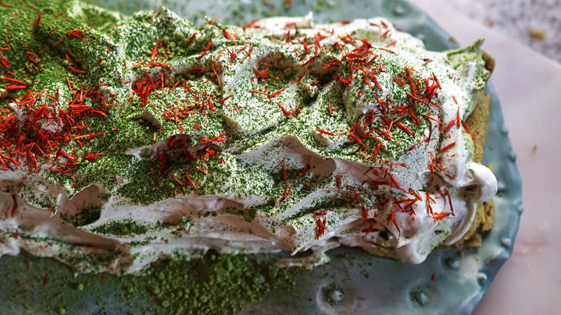 Matcha Yule Log
