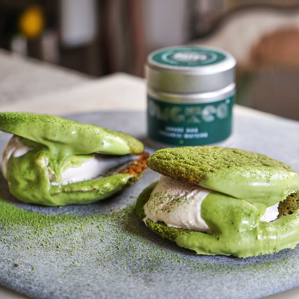 Matcha Ice Cream Sandwich – OMGTeas