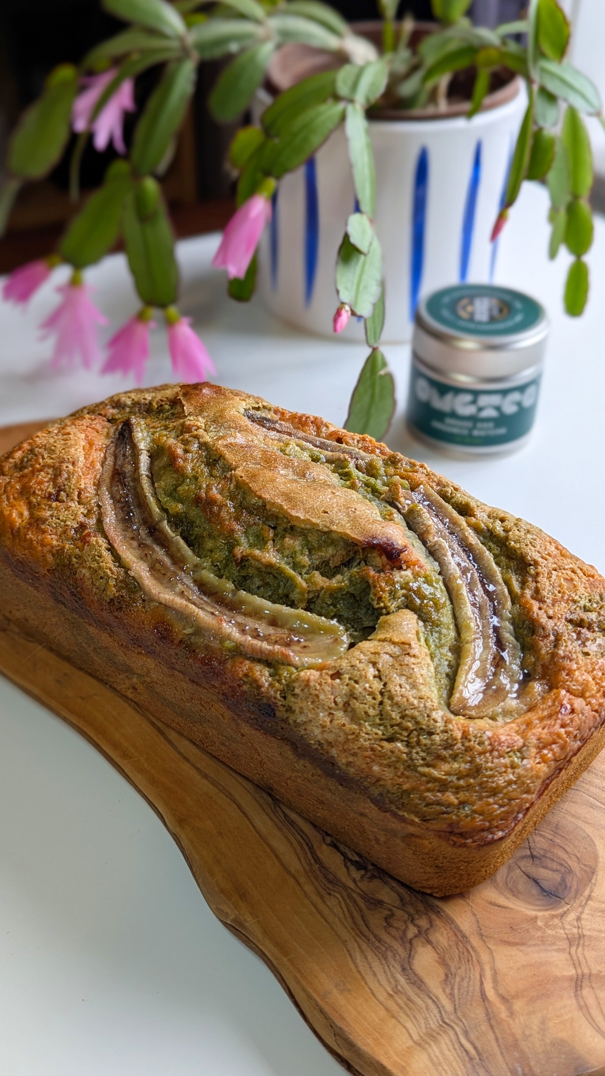 Marbled Matcha Banana Bread