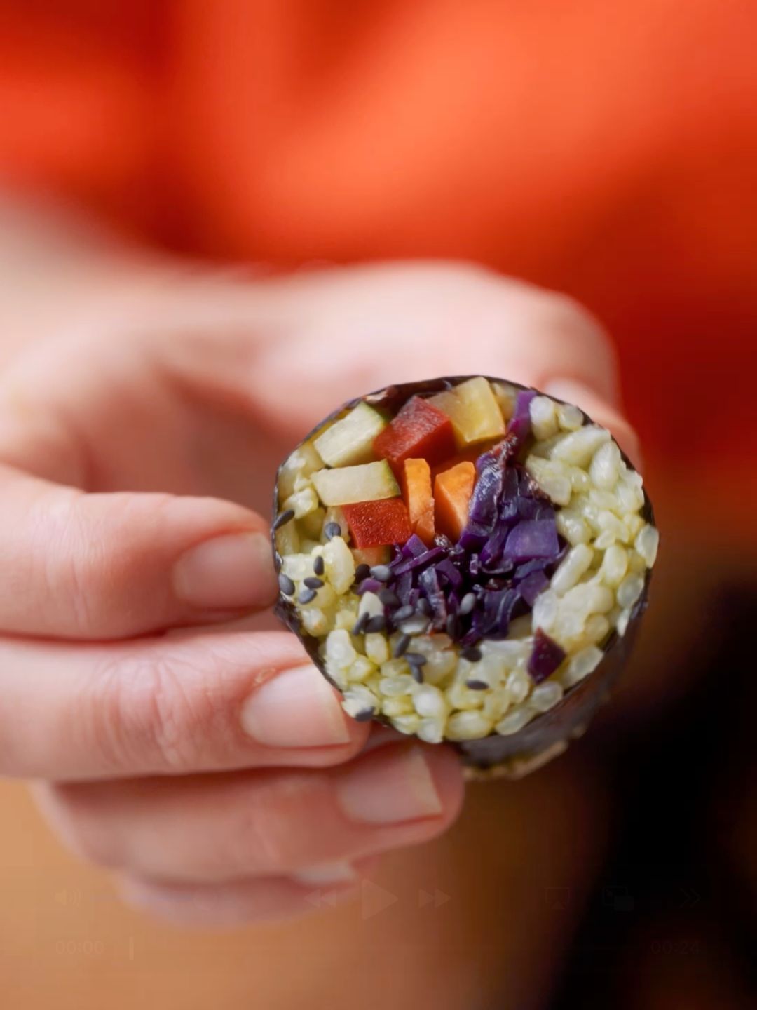 Matcha-Infused Veggie Sushi Rolls