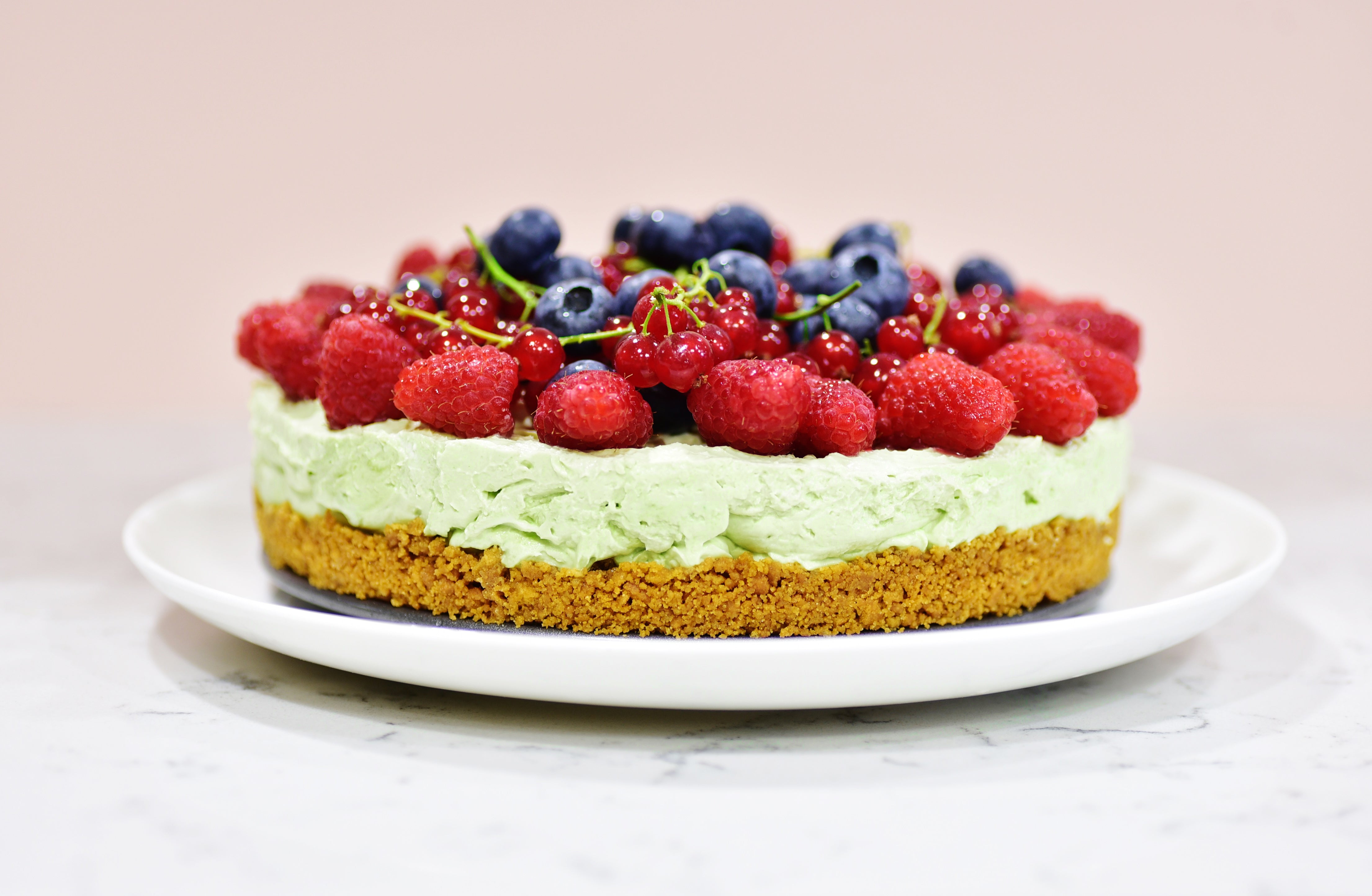 Very Berry Matcha Cheesecake