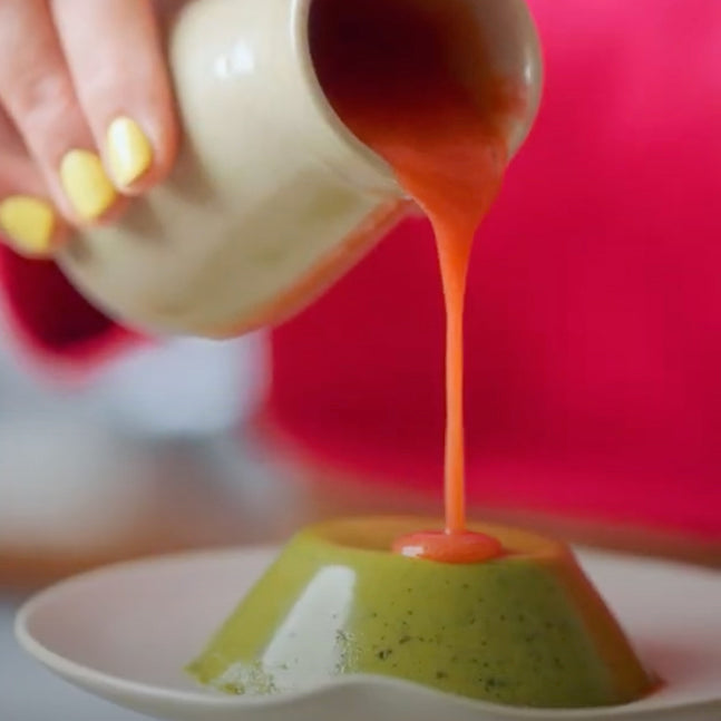 Matcha Vanilla Panna Cotta