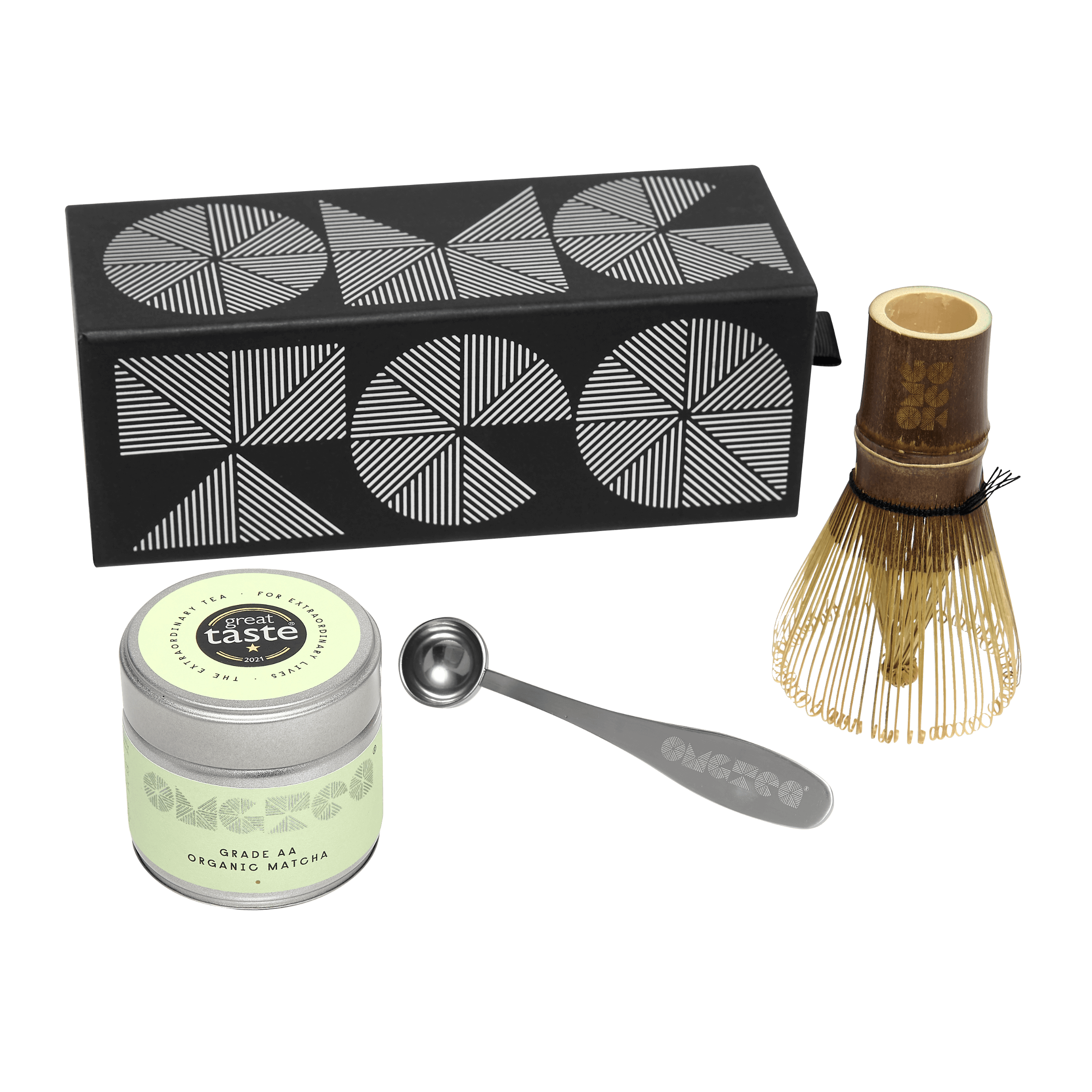 OMGTea Gift Set with AA Grade Organic Matcha-Powdered Matcha 